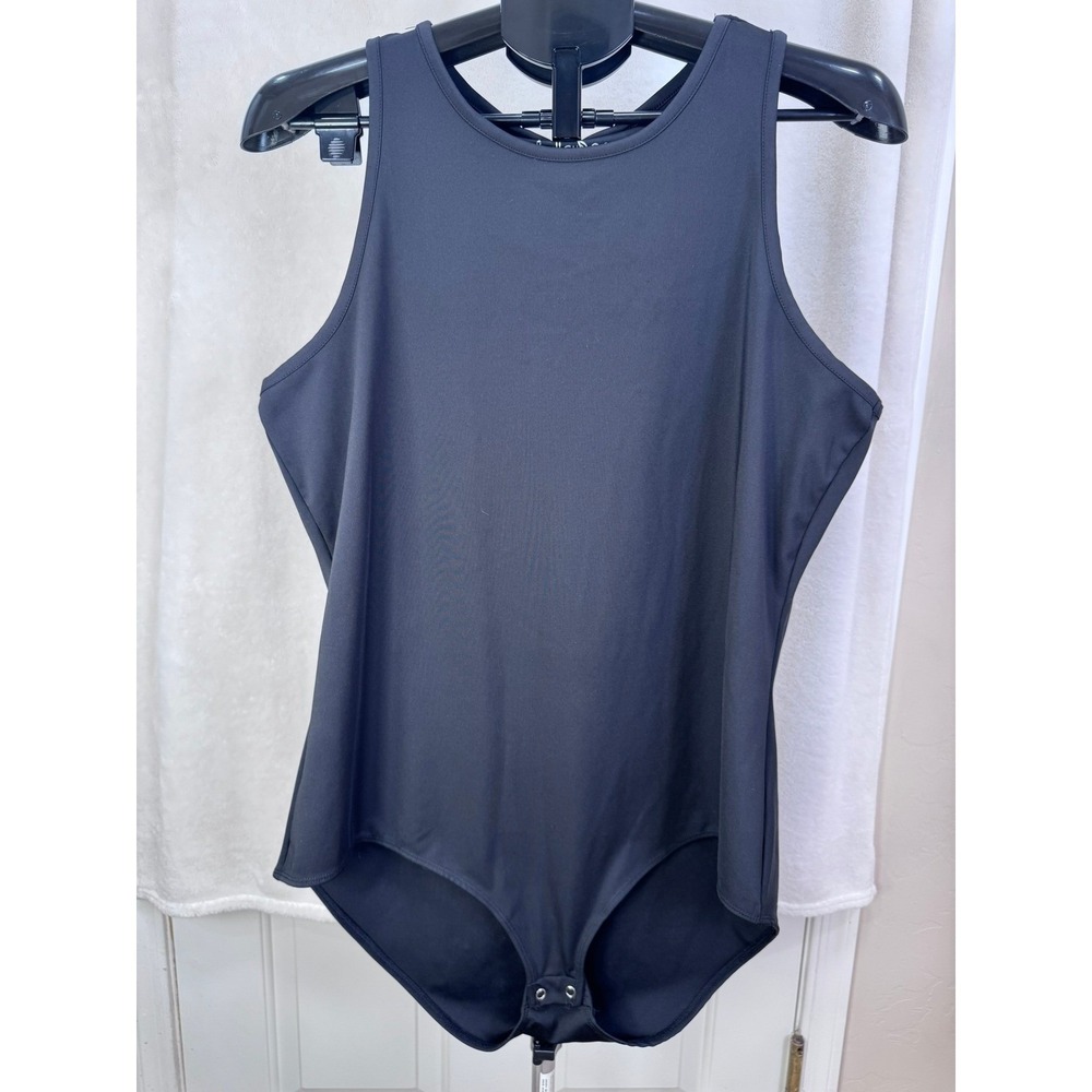 LulaRoe tank style black Hope body suit Size 2X
